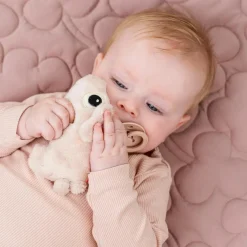 Mini hochet sensoriel Pigee Rose Hochet