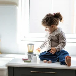 Outlet Mixeur en bois Botton Dînette Et Aliments Factices