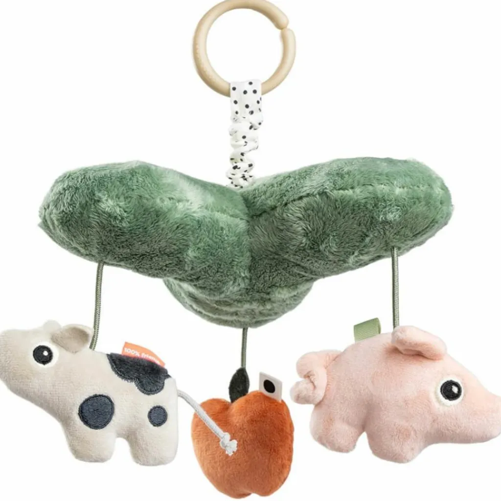 Mobile musical à suspendre Tiny farm Multicolore Peluche Musicale