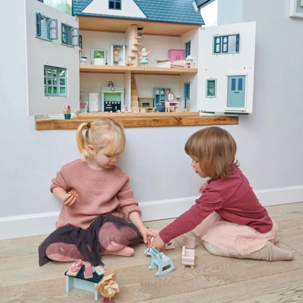 Hot Mobilier pour poupée Cuisine en bois Figurines De Jeu