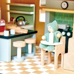 Hot Mobilier pour poupée Cuisine en bois Figurines De Jeu