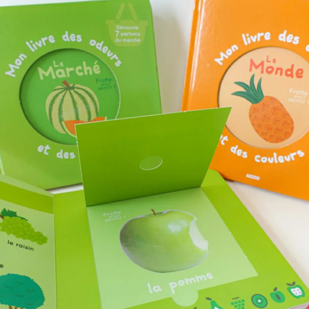 Hot Mon livre des odeurs et des couleurs - le marché Imagier