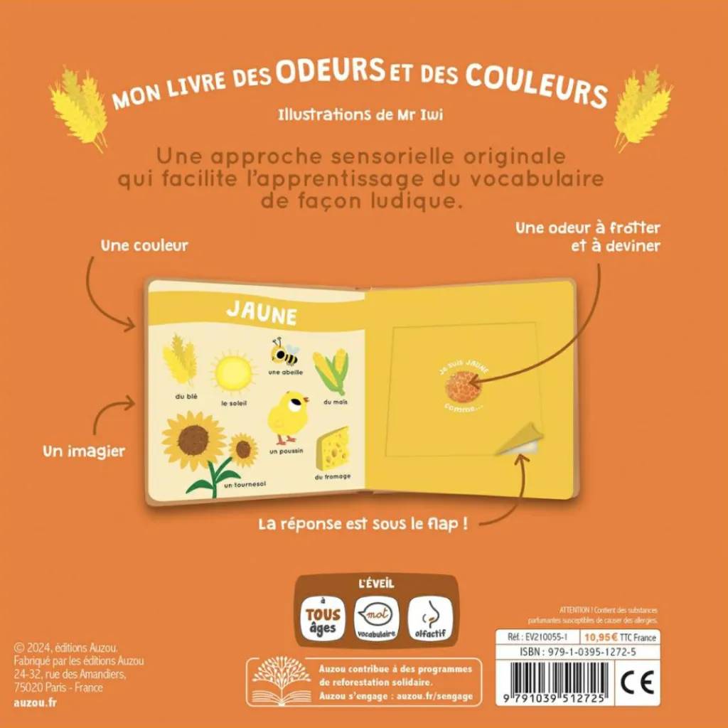 Outlet Mon livre des odeurs et des couleurs - La ferme Imagier