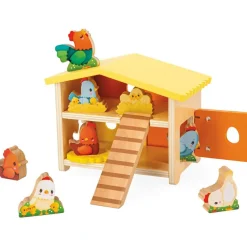 Sale Mon premier poulailler en bois Ferme (11 pièces) Figurines De Jeu