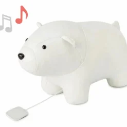 New Nathan l'Ours Blanc Les Animaux Musicaux Peluche Musicale