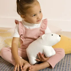 New Nathan l'Ours Blanc Les Animaux Musicaux Peluche Musicale