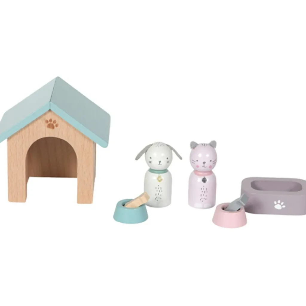New Niche chien et chat et accessoires en bois Accessoires Pour Univers De Jeu