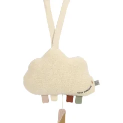 Clearance Nuage musical Little Universe tricoté beige-rose poudré Peluche Musicale