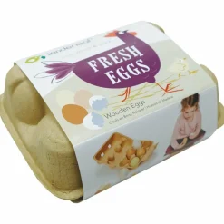 Oeufs en bois (6 pièces) Dînette Et Aliments Factices