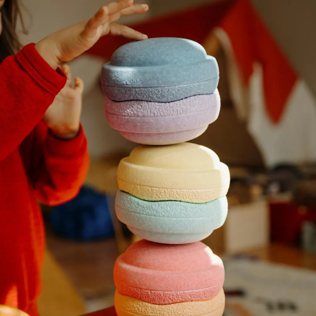 Best Original Mini rainbow pastel (6 blocs) Parcours De Motricité