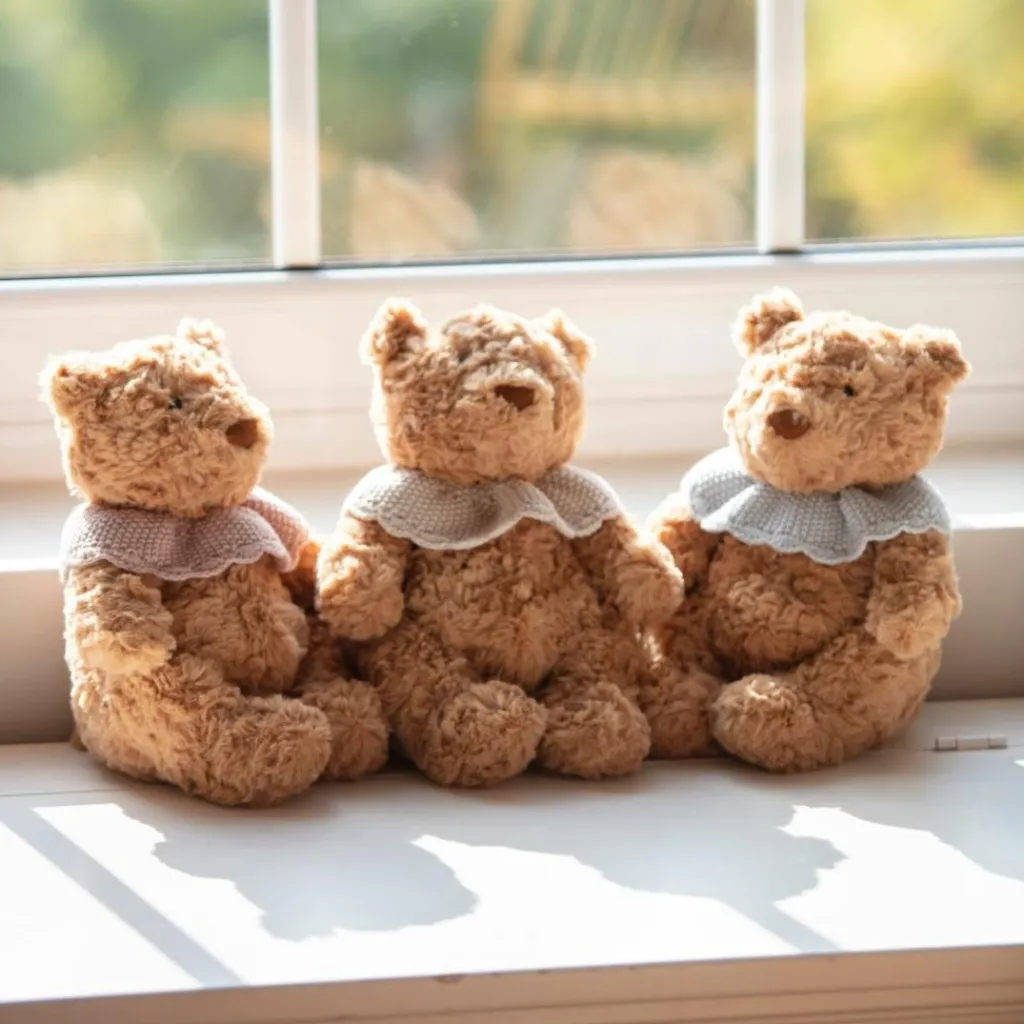 Online Ours en peluche tricot rose (29 cm) Peluche Moyenne (20-59 Cm)