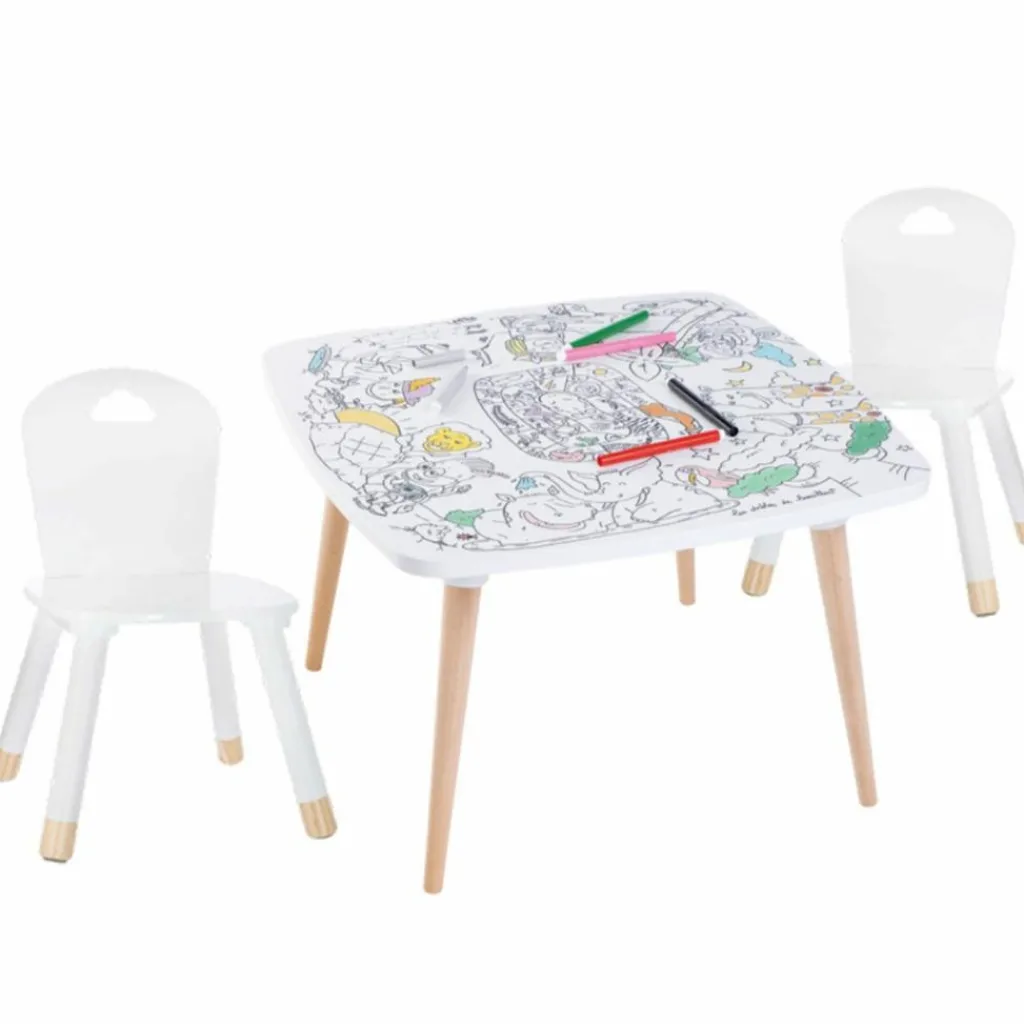 Discount Pack 1 Coloritable + 2 Chaises Savane Dessin Et Peinture
