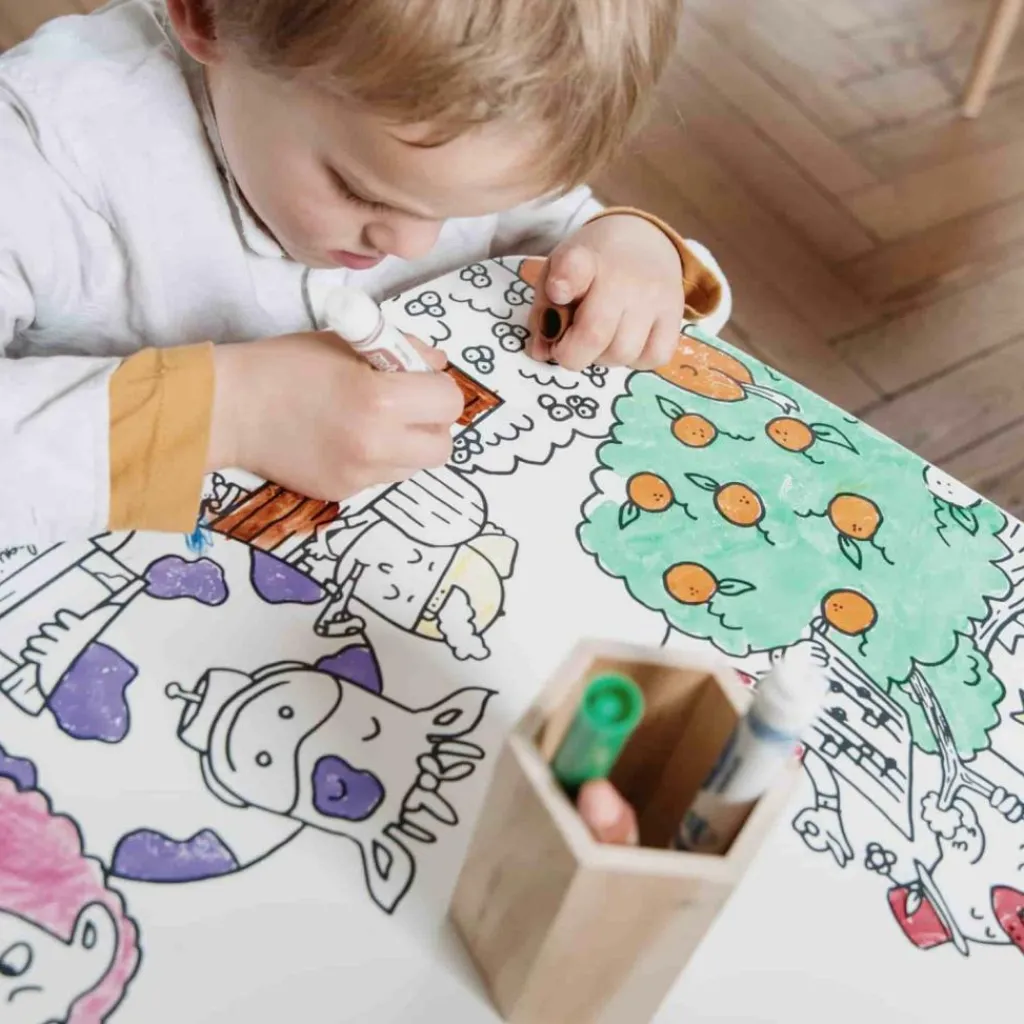 Online Pack 1 Coloritable + 2 Tabourets Ferme Dessin Et Peinture