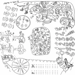 Clearance Pack 1 Coloritable + 2 Tabourets Artiste Dessin Et Peinture