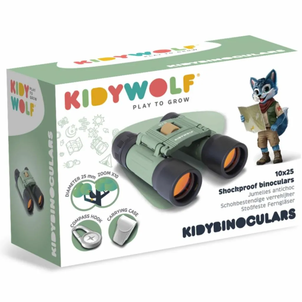 Hot Paire de jumelles KIDYBINOCULARS green Jeu D'Observation