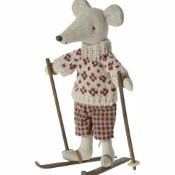 Discount Paire de ski et bâtons Maman et Papa souris Accessoires Pour Univers De Jeu