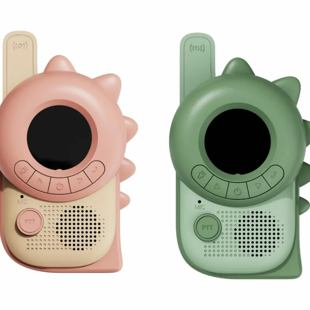 New Paire de Talkie-Walkie Zoo Dino Pink-Dino Green Talkie-Walkie