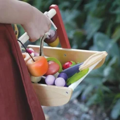 Best Panier cueillette sauvage en bois Dînette Et Aliments Factices