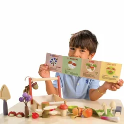 Best Panier cueillette sauvage en bois Dînette Et Aliments Factices