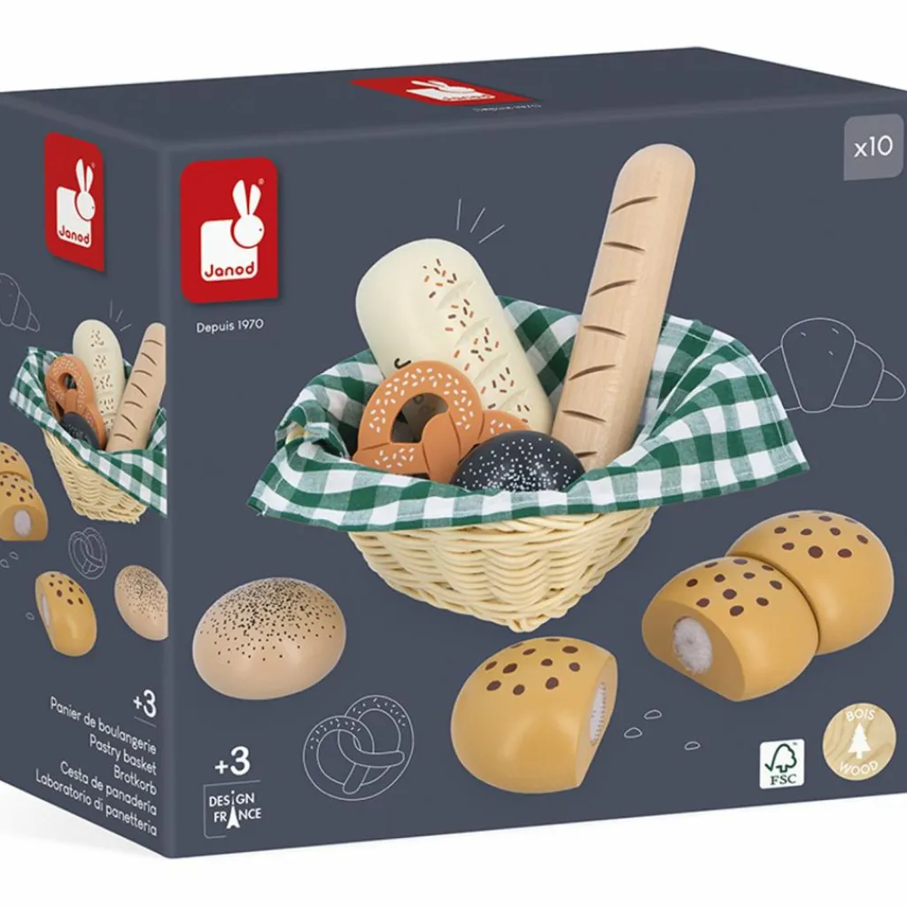 Clearance Panier de boulangerie Mamie Soleil Dînette Et Aliments Factices