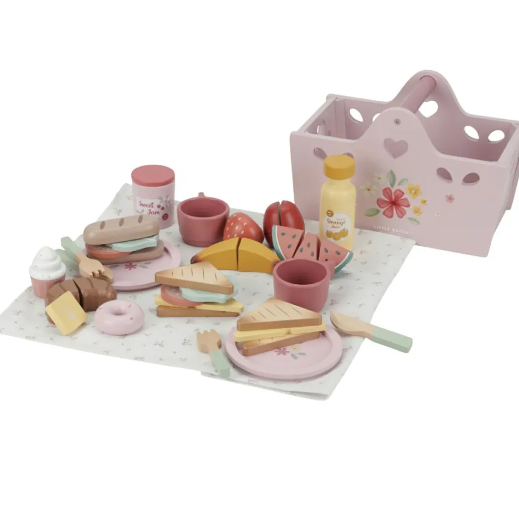 Hot Panier de pique-nique Dînette Et Aliments Factices