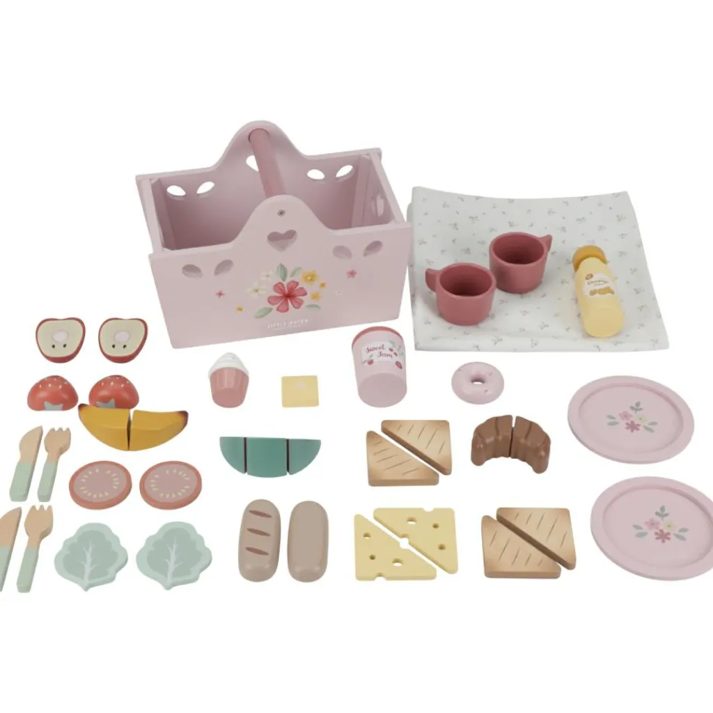 Hot Panier de pique-nique Dînette Et Aliments Factices