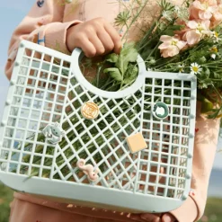 Sale Panier enfant Samantha avec accessoires Light Peppermint Jouet De Plage / Piscine