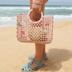 Hot Panier enfant Samantha avec accessoires Rose Jouet De Plage / Piscine