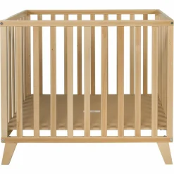 Hot Parc Alix Bois de hêtre Naturel (95 x 75 cm) Parc Bébé Et Accessoires