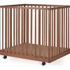 New Parc Mori avec roulettes Chataigner (95 x 75 cm) Parc Bébé Et Accessoires