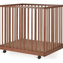 New Parc Mori avec roulettes Chataigner (95 x 75 cm) Parc Bébé Et Accessoires