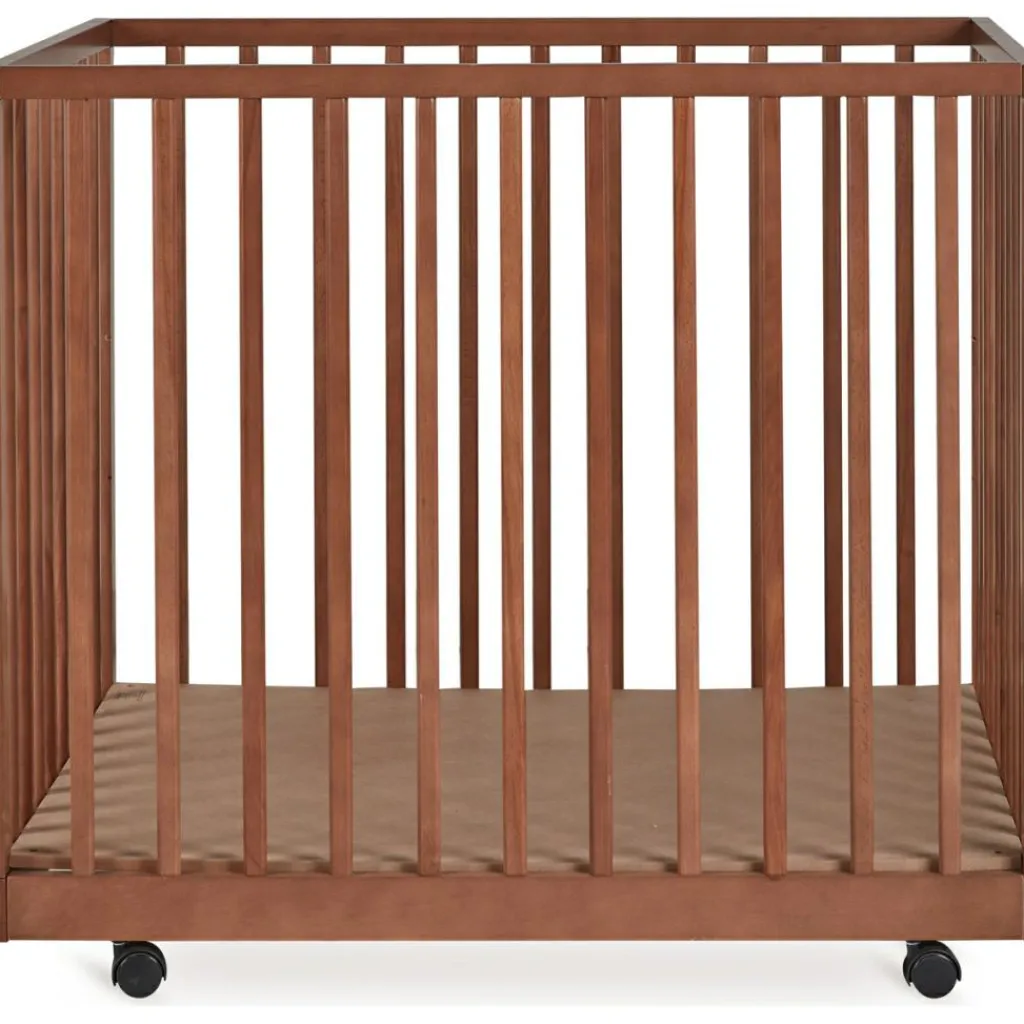 New Parc Mori avec roulettes Chataigner (95 x 75 cm) Parc Bébé Et Accessoires