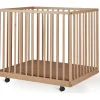 Outlet Parc Mori avec roulettes Naturel (95 x 75 cm) Parc Bébé Et Accessoires