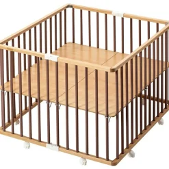 Sale Parc pliant carré en bois Gaby hybride vieux rose Parc Bébé Et Accessoires