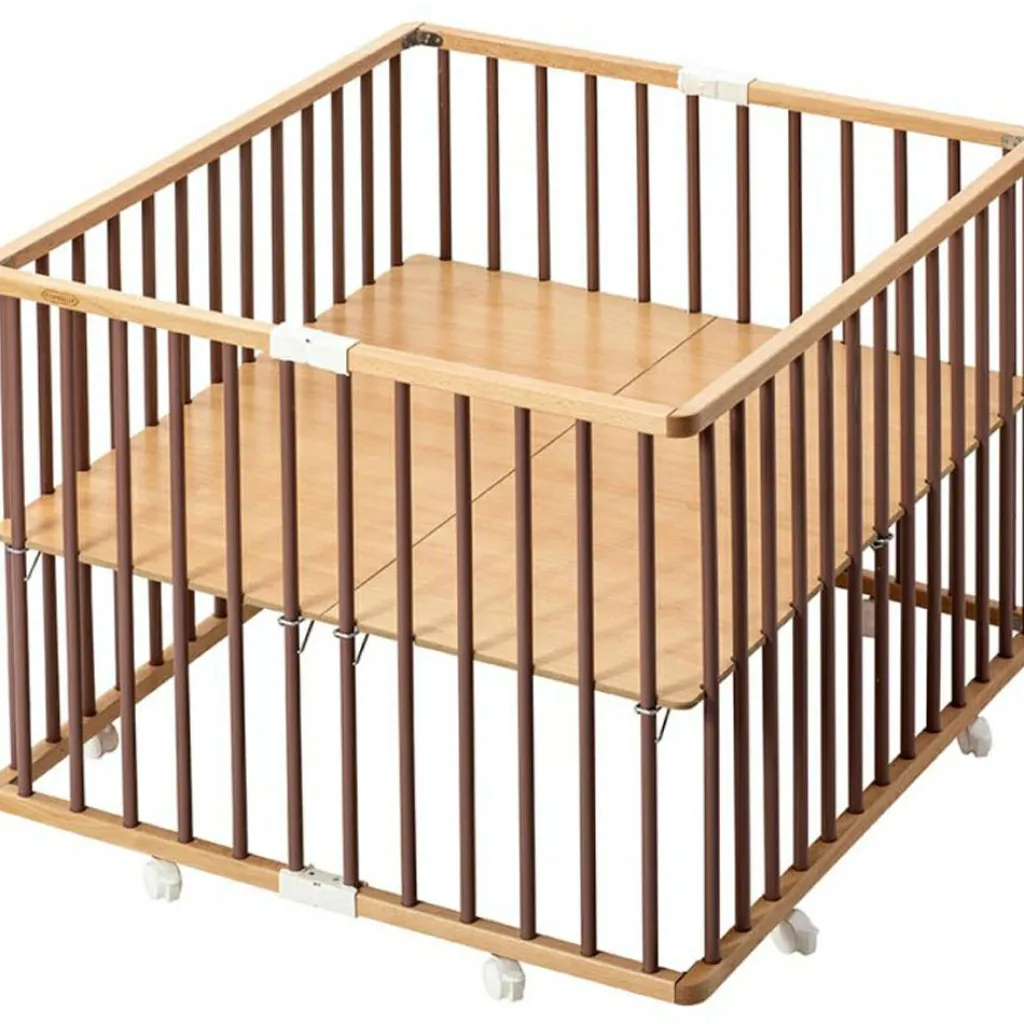 Sale Parc pliant carré en bois Gaby hybride vieux rose Parc Bébé Et Accessoires