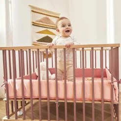 Sale Parc pliant carré en bois Gaby hybride vieux rose Parc Bébé Et Accessoires