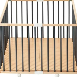 Discount Parc pliant carré en bois Gaby hybride anthracite Parc Bébé Et Accessoires