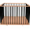 Hot Parc pliant carré en bois Gaby Hybride noir Parc Bébé Et Accessoires