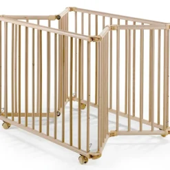 Sale Parc pliant Lucilee + naturel avec fond vert d'eau (76 x 97 cm) Parc Bébé Et Accessoires