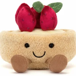Sale Peluche Amuseable Fleurette la Tarte aux fraises (11 cm) Petite Peluche (< 20 Cm)