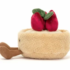 Sale Peluche Amuseable Fleurette la Tarte aux fraises (11 cm) Petite Peluche (< 20 Cm)
