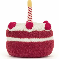Sale Peluche Amuseable Gâteau d'anniversaire Cerise (13 cm) Petite Peluche (< 20 Cm)