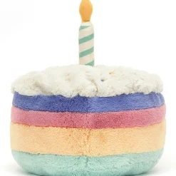 Hot Peluche Amuseable Gâteau d'anniversaire arc-en-ciel (26 cm) Peluche Moyenne (20-59 Cm)