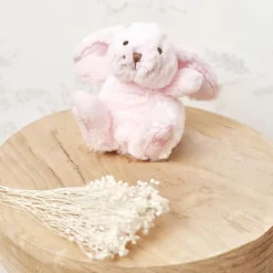 Hot Peluche Augustin le lapin rose (12 cm) Petite Peluche (< 20 Cm)