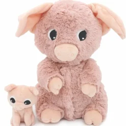 Online Peluche Barbekiou maman et bébé Les Ptipotos Rose (25 cm) Peluche Moyenne (20-59 Cm)