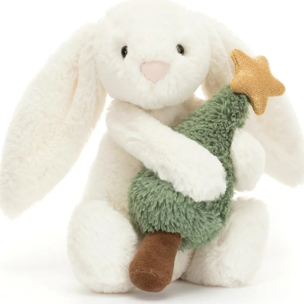 Clearance Peluche Bashful Lapin avec sapin de Noël (18 cm) Petite Peluche (< 20 Cm)