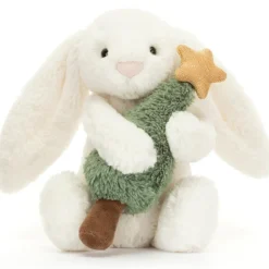 Clearance Peluche Bashful Lapin avec sapin de Noël (18 cm) Petite Peluche (< 20 Cm)