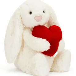 Hot Peluche Bashful Lapin avec Coeur Original (31 cm) Peluche Moyenne (20-59 Cm)