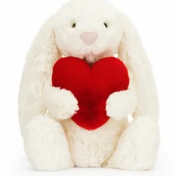 Hot Peluche Bashful Lapin avec Coeur Original (31 cm) Peluche Moyenne (20-59 Cm)