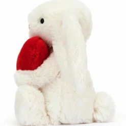 Hot Peluche Bashful Lapin avec Coeur Original (31 cm) Peluche Moyenne (20-59 Cm)